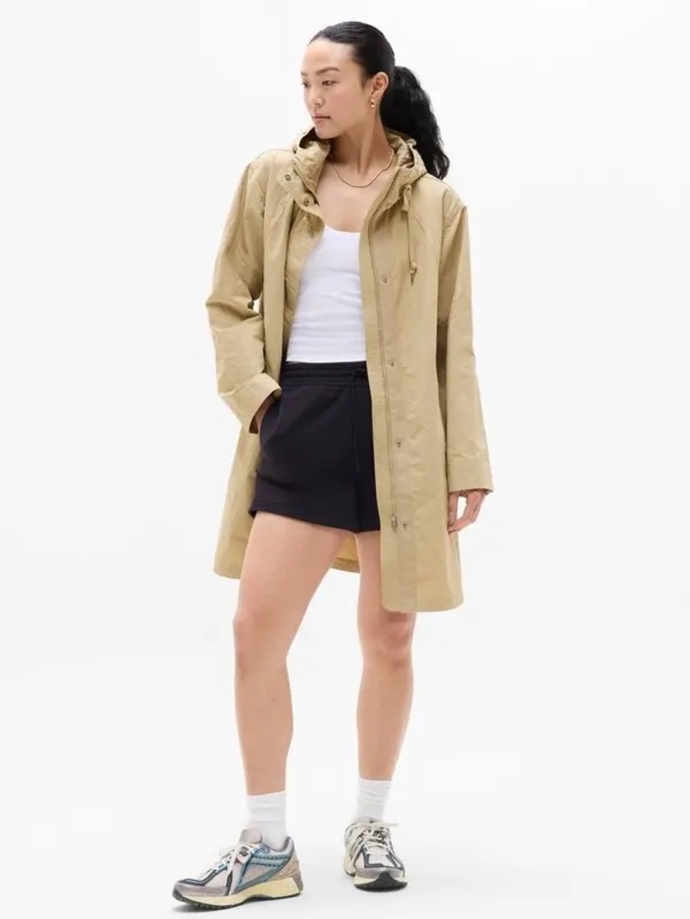 Athleta Everywhere Anorak in Khaki/Tan